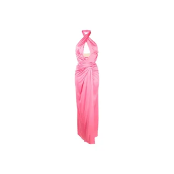 MOSCHINO Draped Halterneck Maxi Dress