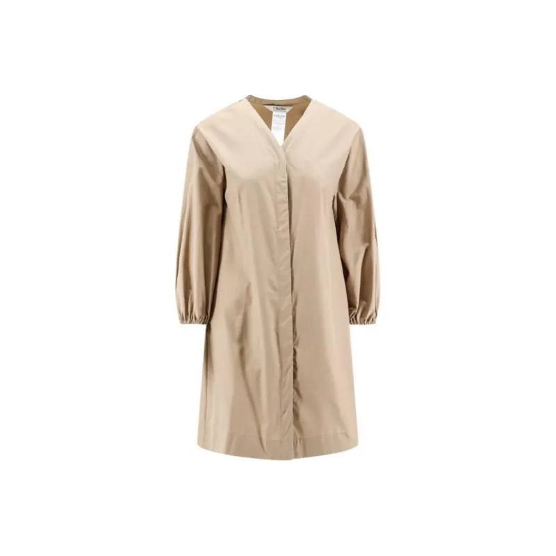 'S MAX MARA Long Sleeved Dress Women's Brown-0