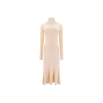 Balenciaga High neck Knitted Midi Dress