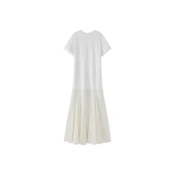 VIKTORIACHAN Short Sleeved Dress Women's Ecru