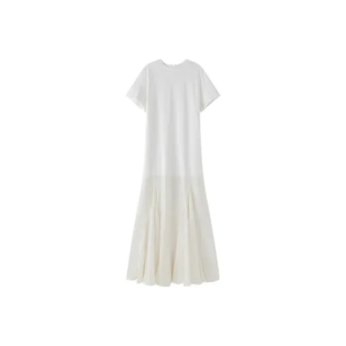 VIKTORIACHAN Short Sleeved Dress Women's Ecru