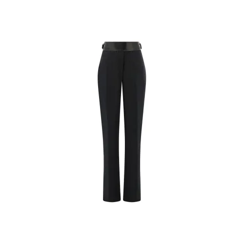 Ferragamo Belted Tailored Linen Trousers