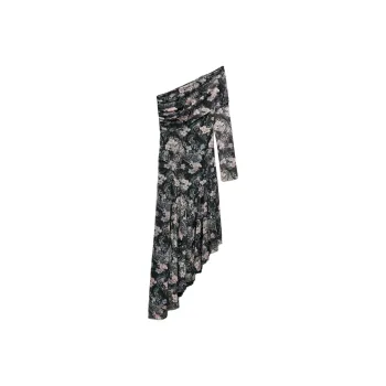 ZARA Long Sleeved Dresses Women's Black/Sand