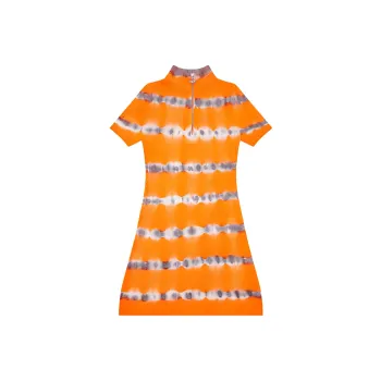 DIESEL Tie Dye High Neck Short Sleeved Dress