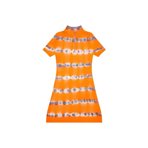 DIESEL Tie Dye High Neck Short Sleeved Dress