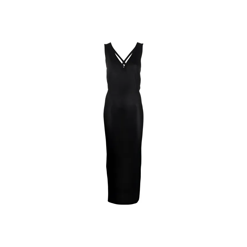 TOM FORD Sleeveless Back Crisscross Midi Dress-0