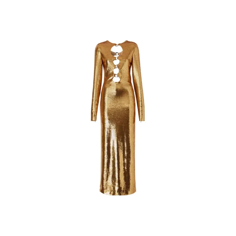 Burberry SS23 Long-Sleeved Dresses Women's Gold-0