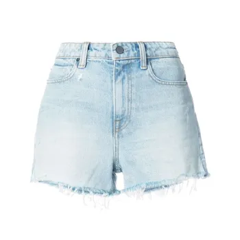 Alexander Wang Denim Shorts Women's Light Blue
