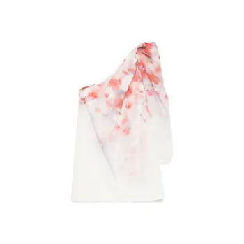 Zimmermann Crush Floral Printed Asymmetrical Mini Dress