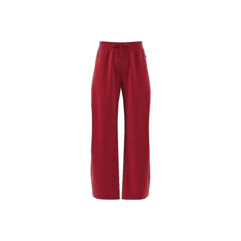 Adidas Knitted Sports Pants Women's Red-0