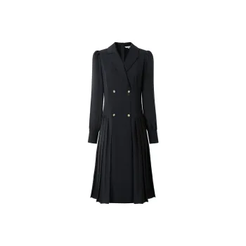 JZ. ANNAKRO Long Sleeved Dresses Women's Plain Black