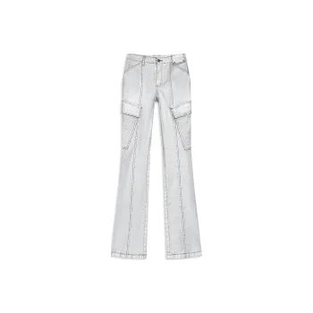 Open Yy PANELED CARGO BOOTCUT Cargo Pants Women's SILVER/Silver