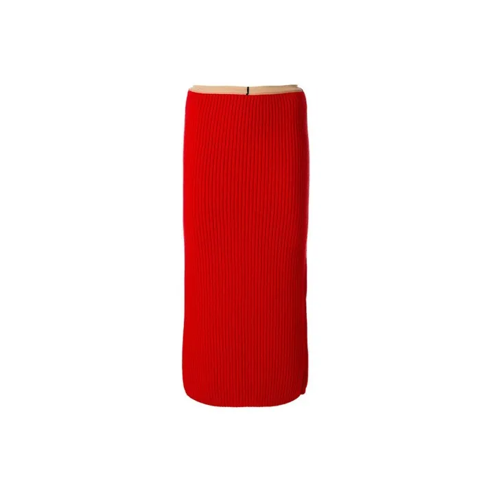 Calvin Klein Casual Long Skirts Women's Red-0