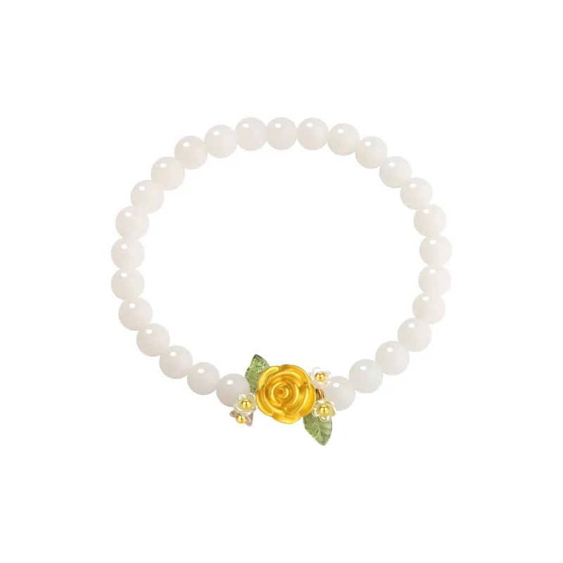 AWD White Jade Bodhi Bracelets Women's-1