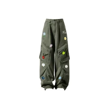 Peaches Peaches Cargo Pants Unisex Army Green