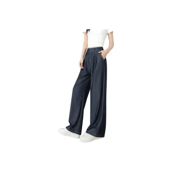 FAWENXIANGZI Jeans Women's Dark Blue