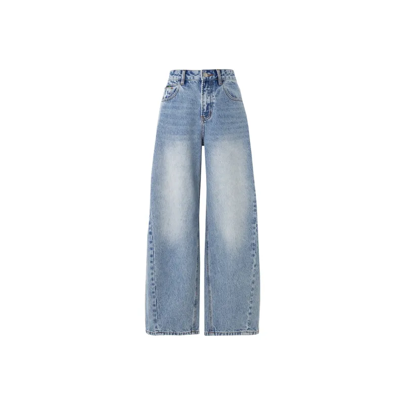 SOON FLOWER Jeans Women's Light Blue-0