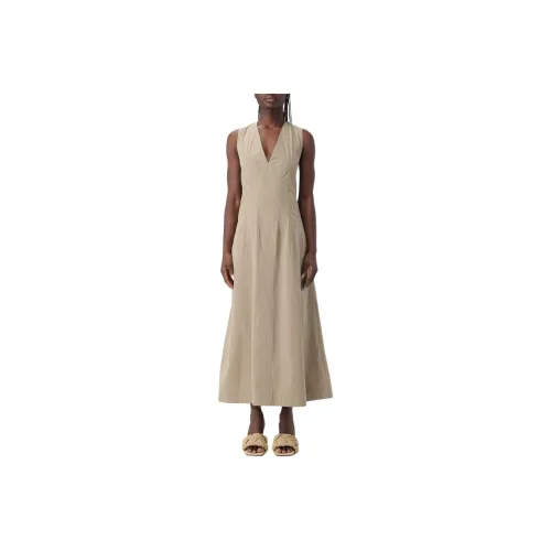 Bottega Veneta V-Neck Sleeveless Midi Dress