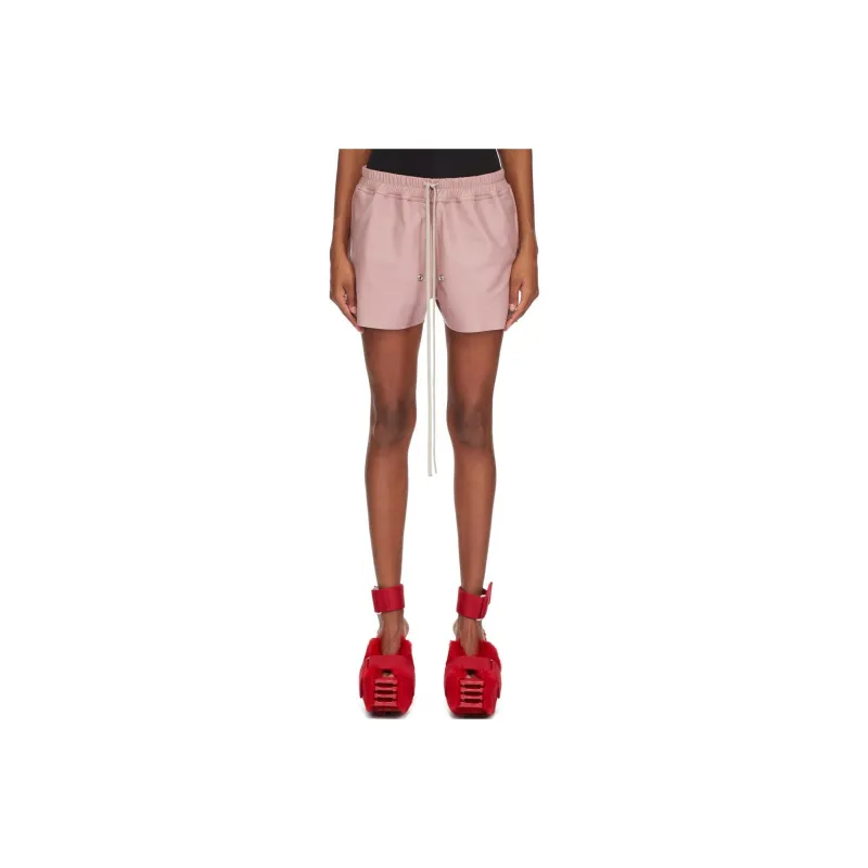 RICK OWENS Gabe Leather Shorts-0