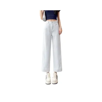 SITOL Jeans Women's White Blue