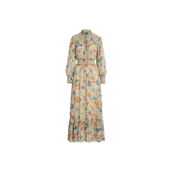 Polo Ralph Lauren Floral-print Georgette Maxi Dress
