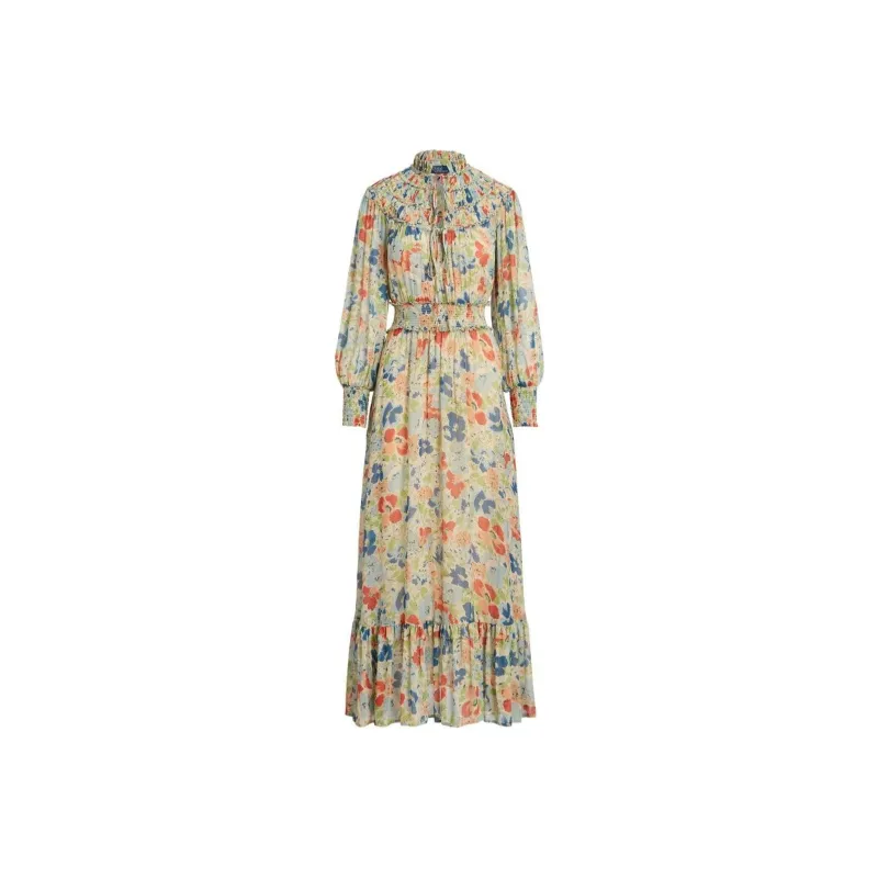 Polo Ralph Lauren Floral-print Georgette Maxi Dress-0