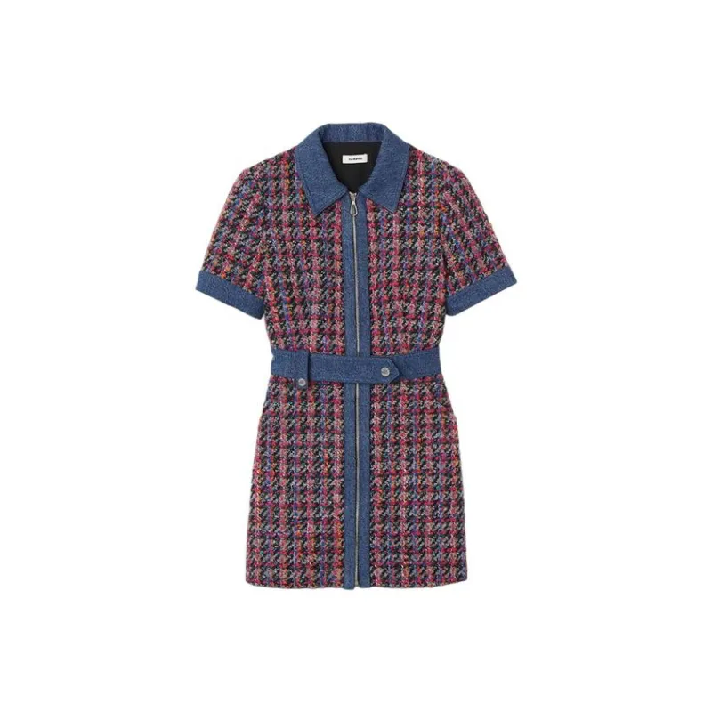 Sandro Short Sleeved Dresses Women's Multicolor-0