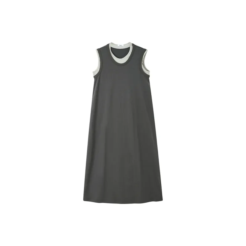 【dme】 Sleeveless Dress Women's Honey Powder-0