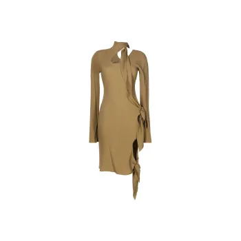 Petar Petrov Cut out Details Tied Dress