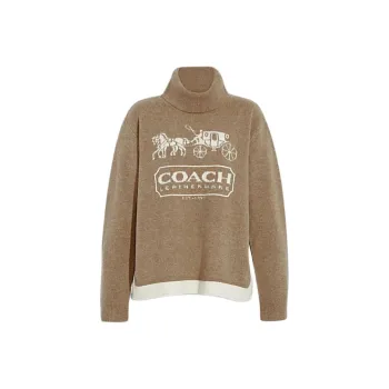 COACH Cashmere Sweaters Women's Brown