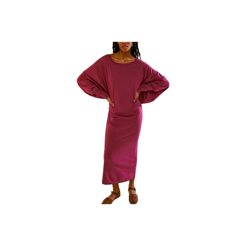 FREE PEOPLE Lifestyle Maxi Dress Long-Sleeved Dresses Women's Baton Rouge-0