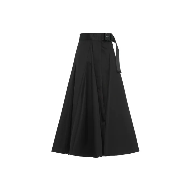 PRADA Casual Long Skirts Women's Black-0