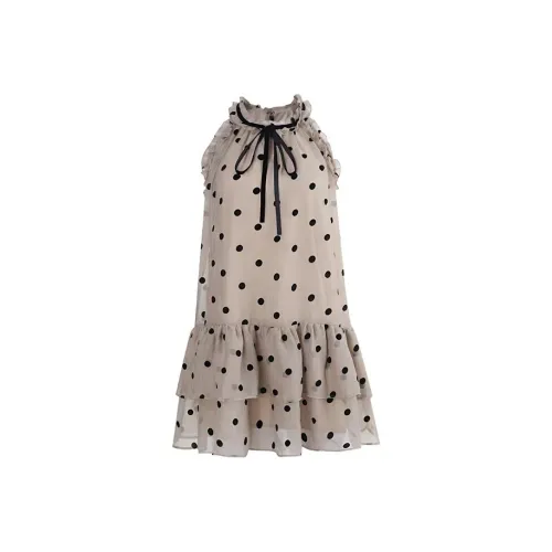JOSR Sleeveless Dress Women's Polka Dot