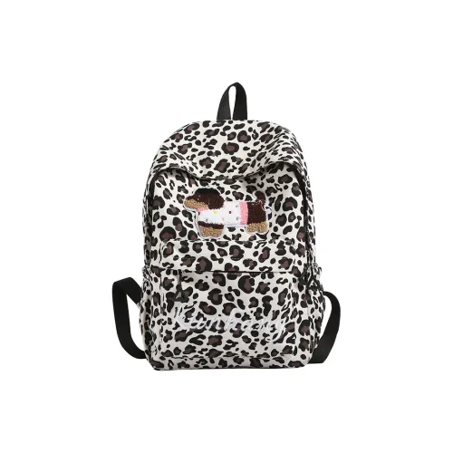 WICKBUEN Fabric Backpack Unisex White/Black/Green/Brown