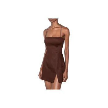 REFORMATION Slip Dress Women's CAFE/Coffee Brown