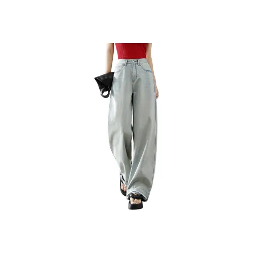 【dme】 Jeans Women's Light Denim Blue