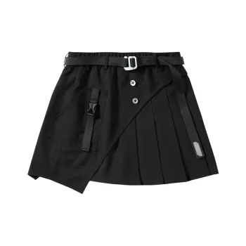 ENSHADOWER Casual Short Skirts Women's Black