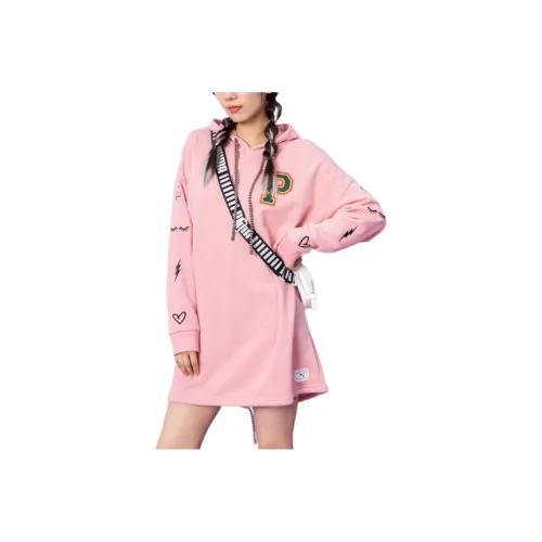 PUMA x SUE TSAI Long-Sleeved Dresses Women's Light Pink