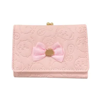 Chiikawa Synthetic Leather Wallet Women's Pink
