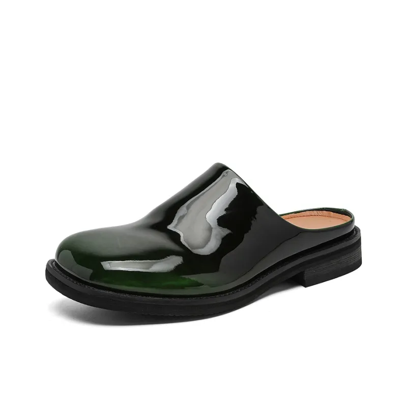 Xiwencha Rubber Sole Slip Resistant Closed Toe Slippers Men's-4
