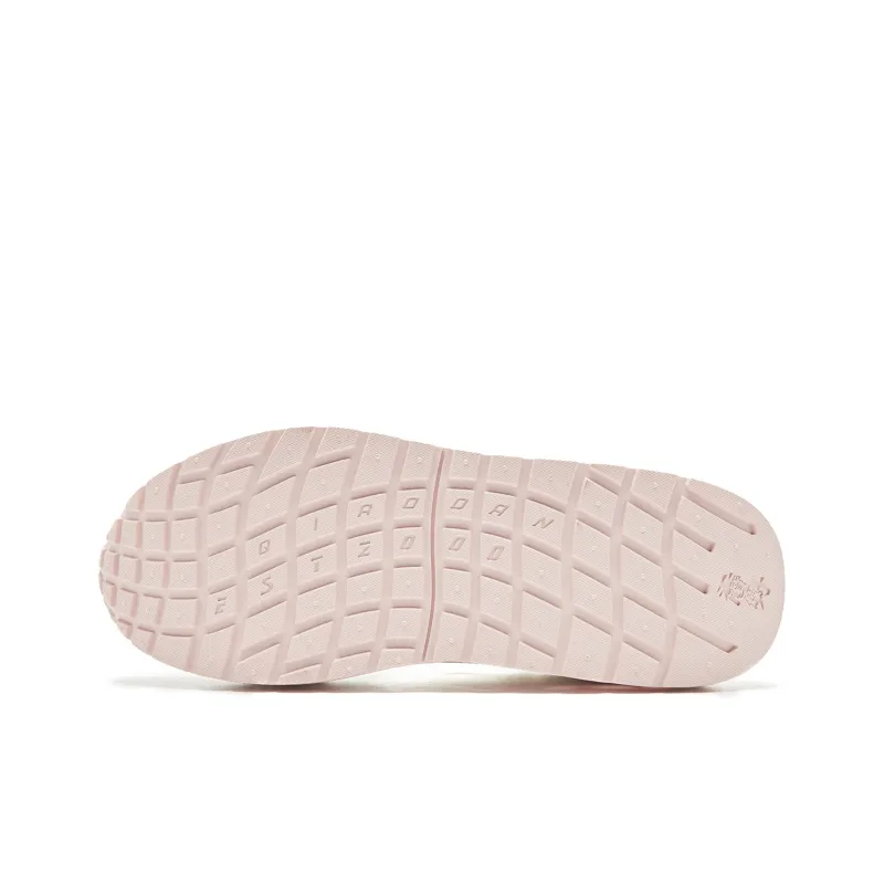 QIAODAN Abrasion Resistant Lightweight Height Increasing Low Top Casual Shoes Women's Ivory Peach Pink-5