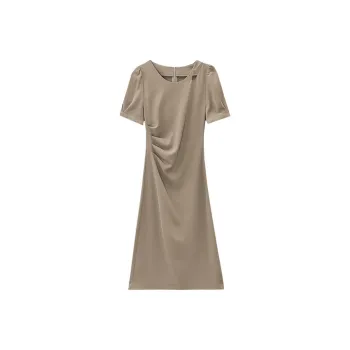 JOSR Short Sleeved Dress Women's Khaki Dress