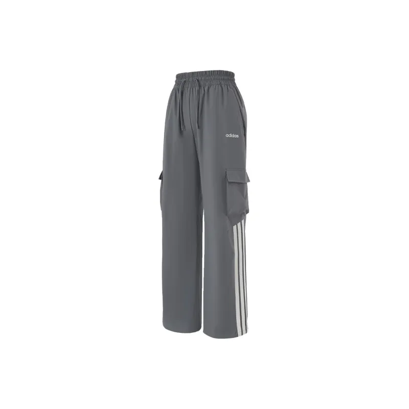 Adidas Knitted Sweatpants Women's Gray-0