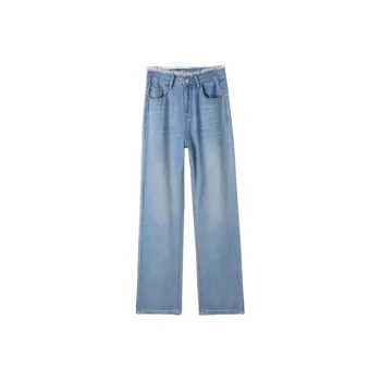 MITUAN Jeans Women's Vintage Light Blue