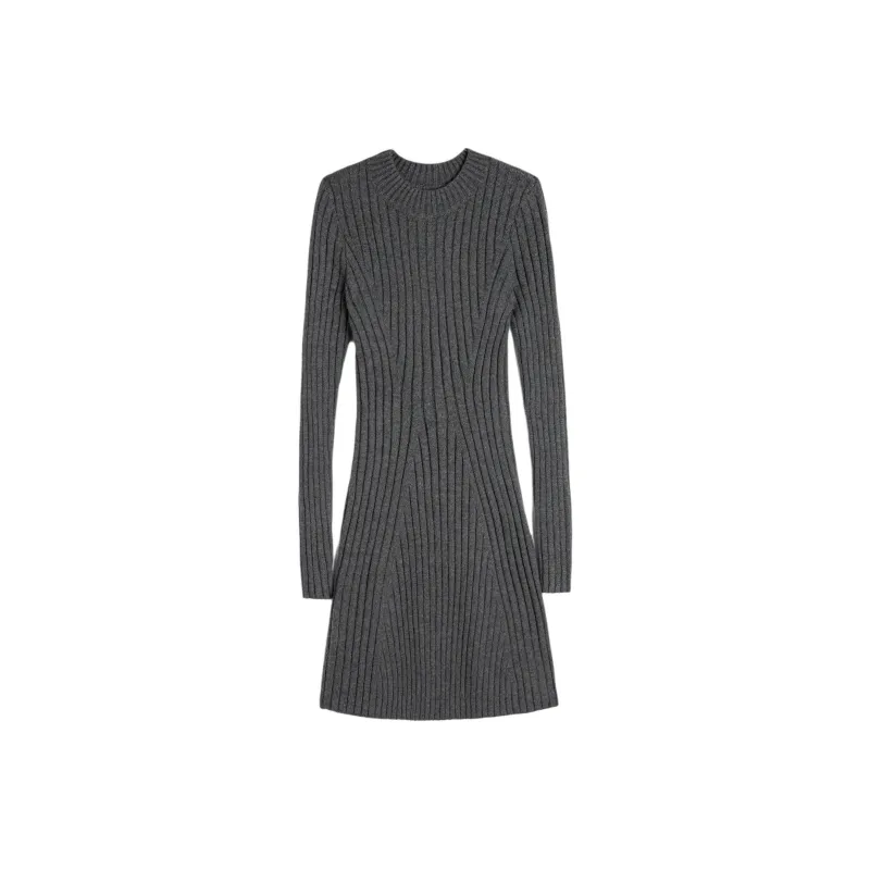 Hollister Long-Sleeved Dresses Women's Gray-0