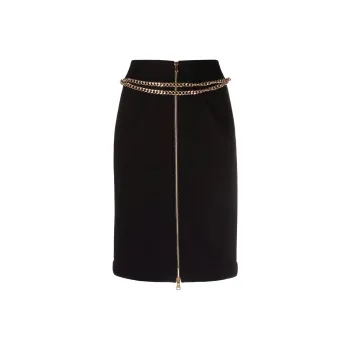 MOSCHINO Casual Long Skirts Women's Black