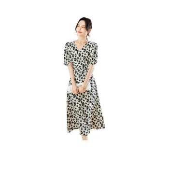 TERRE BLEUE Short Sleeved Dresses Women's White