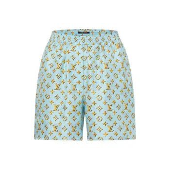 LOUIS VUITTON FW24 Casual Shorts Women's Cyan