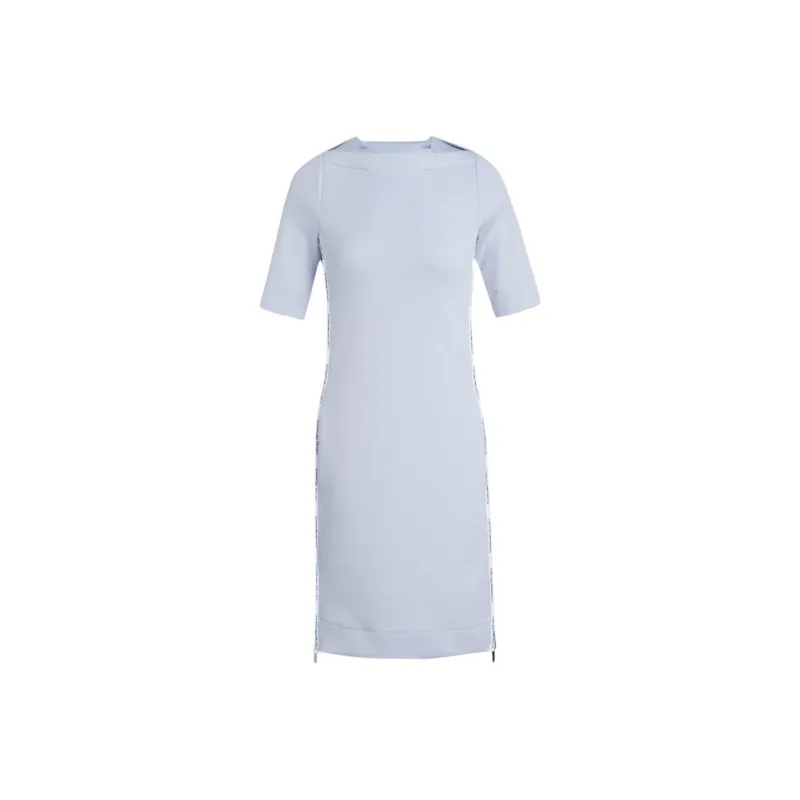 EMPORIO ARMANI Short Sleeved Dress Women's Light Gray Blue-0