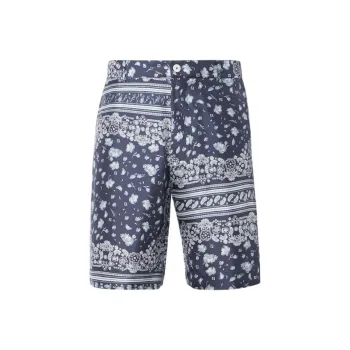 FENDI Casual Shorts Men Blue With White Lettering